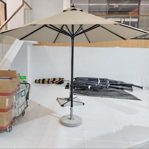 Fournisseur en gros 2025 Parasol de patio 3m pour l'extérieur, Vente chaude, avec structure en aluminium, en polyester imperméable et système à poulie, Mobilier d'extérieur - Product Image 1