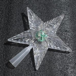 Albero di natale Topper Star Lights Twinkle Star illuminato Clear lampadina Treetop a cinque punte decorazione natalizia di <span class=keywords><strong>capodanno</strong></span> - Product Image 4