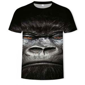 Camiseta Casual para Hombre con Estampado Digital 3D de Mono Orangután, Camisetas de Manga Corta - Product Image 3