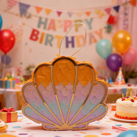 EASTTERN-Pinata populaire en forme de coquille pour fournitures de fête d'anniversaire avec pièces ouvertes pour emballer des bonbons