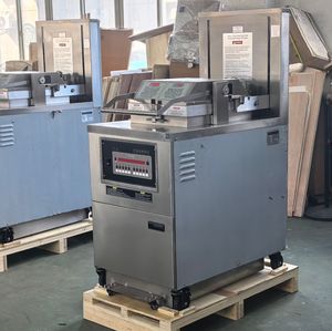 Freidora Eléctrica de 8 Cabezas, Capacidad de 55L, Cuerpo Completo de Acero Inoxidable 304, Uso Comercial, <span class=keywords><strong>Estilo</strong></span> Henny Penny, <span class=keywords><strong>Pollo</strong></span> Frito <span class=keywords><strong>Estilo</strong></span> <span class=keywords><strong>KFC</strong></span> - Product Image 3