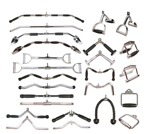 Precio de fábrica: Accesorios para máquina <span class=keywords><strong>Smith</strong></span> de gimnasio en casa, manija de cable, <span class=keywords><strong>barra</strong></span> de press down, accesorio de cable para fitness/manija de cable para gimnasio - Product Image 1