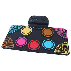 스몰 사이즈 휴대용 접이식 실리콘 손으로 압연 디지털 드럼 세트 어린이 크로스 보더 뜨거운 판매 연습 경적 장난감 - Product Image 1