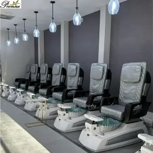 2024 luxury beauty equipment foot spa whirlpool recliner pedicure chairs no plumbing full body massage