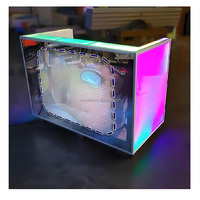 Cabina de DJ con Pantalla LED Curva para Espectáculos en Vivo Móviles y Eventos en Interiores, Actuaciones de DJ