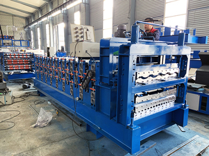 High Quality Glazed Roof <b>Tile</b> Making Metal Forming Machinery <b>Tiles</b> Making Three Layer Roll Forming Machine - Product Image 4