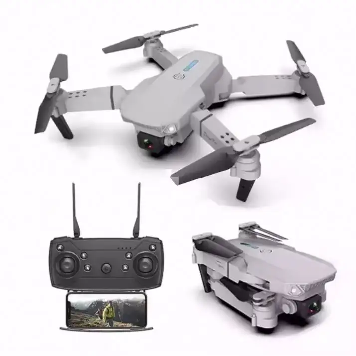 E88 Rc Drone 4K Profesional HD Dual Camera 2.4Ghz Mini Foldable Quadcopter Real-time Transmission Helicopters Gift Toys for Boy