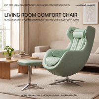 Sillón de Masaje 3D Reclinable para Sala de Estar con Marco SL, Calefacción, Reconocimiento Corporal, Altavoz Bluetooth, Venta al por Mayor, OEM, ODM