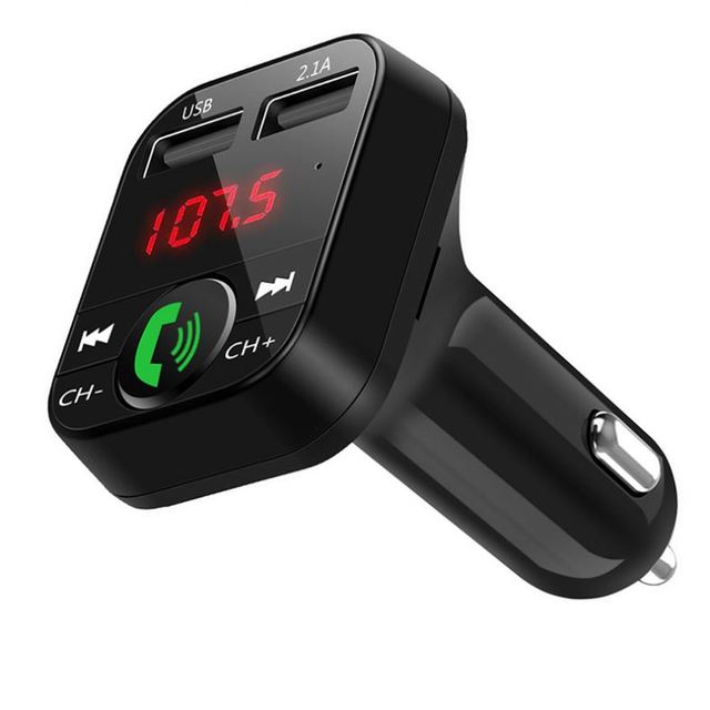 Auto Wireless BT FM Transmitter Car Kit Handsfree FM Transmitter LCD MP3 Player USB Charger