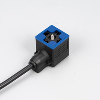 Connecteur de vanne solénoïde étanche IP67 DIN 43650, prise de câble moulée, vanne de commande directionnelle hydraulique LED, automobile