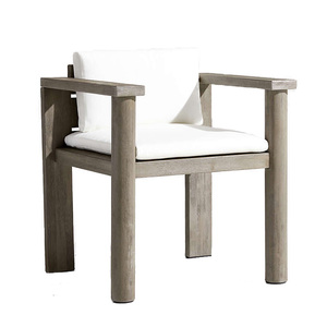 Ensemble <span class=keywords><strong>de</strong></span> salle à manger rond en teck, résistant à l'eau et au soleil, mobilier d'extérieur pour appartement, <span class=keywords><strong>balcon</strong></span>, <span class=keywords><strong>jardin</strong></span>, <span class=keywords><strong>salon</strong></span> <span class=keywords><strong>avec</strong></span> trou pour parasol central - Product Image 3