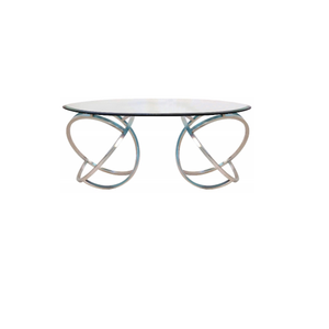 Mesa de Centro Moderna Minimalista de Mármol con Tapa de Mármol Natural, Mueble Elegante para Sala de Estar, Hogar y Comercios - Product Image 1
