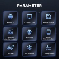 Radio para Auto Android con Pantalla Dual de 12.3 Pulgadas, Navegación GPS Automotriz, Unidad Principal Carplay para Mercedes Benz Clase A