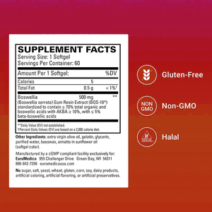 Cápsulas blandas de Boswellia OEM/ODM de alta calidad: Apoyo bronquial, alivio de la respuesta inflamatoria y mejora de la salud celular - Product Image 2