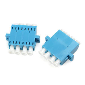 Bộ chuyển đổi sợi quang 4 lõi LC UPC Quad duplex với vật liệu ABS và bảo hành 5 năm cho việc sử dụng Viễn thông mạng FTTH - Product Image 1