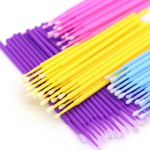 Brosses jetables en microfibre pour extensions de cils avec emballage carré en plastique personnalisé - Product Image 6
