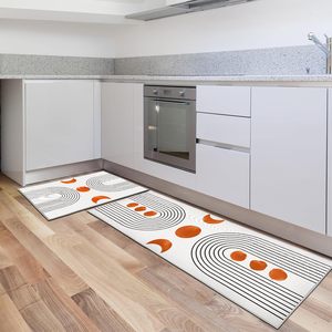 Tapis de cuisine en boue de diatomée, antidérapant, lavable, réversible, anti-fatigue, à séchage rapide, motif géométrique moderne, taille personnalisée - Product Image 5
