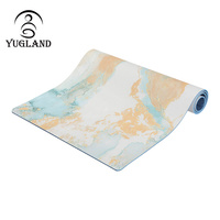 Tapis de yoga en TPE imprimé numériquement, tapis de yoga en caoutchouc naturel tie-dye, nouveau tapis de yoga en daim TPE avec impression par sublimation