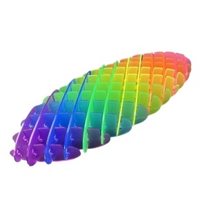 Juguetes Antiestrés, Juguete de Gusano de Malla Elástica, Alivio de la Ansiedad para Niños y Adultos - Product Image 1