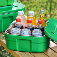 Ensemble de thermos alimentaire carré en acier inoxydable de 2,5/5/10 L avec verrouillage, écologique, étanche, sans BPA
