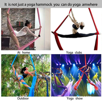 Uso doméstico de alta calidad, 5m, 8m, 10m, seda aérea de nailon, mosca aérea, antigravedad, Columpio de Yoga, hamaca para ejercicio de Yoga, entrenamiento