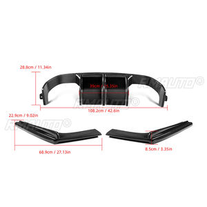 Dry Carbon Fiber <b>Car</b> Rear Bumper Lip <b>Diffuser</b> Spoiler Side Splitters Apron Flap V-Style Body Kit <b>for</b> BMW F80 M3 F82 M4 2015-2020 - Product Image 6