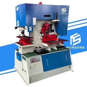 HUNSONE Q35Y-40 250T Iron Worker Metal Punch And Dies Set CNC Angle Line Punch And Shear