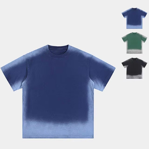 T-shirts décontractés vintage oversize avec logo personnalisé pour hommes vente en gros t-shirts délavés à l'acide pour hommes - Product Image 1