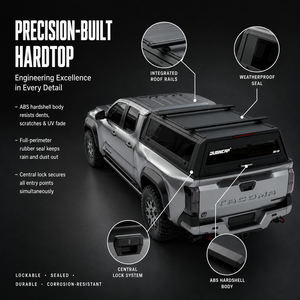 Capot rigide en aluminium pour camionnette <span class=keywords><strong>Toyota</strong></span> Tacoma, benne de 5 pieds, étanche, verrouillable, sans perçage, OEM/ODM - Product Image 6