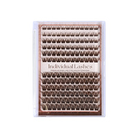 Cils individuels synthétiques de luxe noirs doux, naturels, à faire soi-même, en grappes, mixtes 8-16mm, faits à la main, réutilisables, avec boîte en plastique