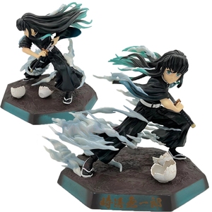 Figuras de acción de <span class=keywords><strong>Demon</strong></span> <span class=keywords><strong>Slayer</strong></span>, muñecos de 18cm, Kimetsu No Yaiba, <span class=keywords><strong>Rengoku</strong></span>, Kyoujurou/Kamado, Tanjirou - Product Image 1