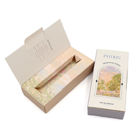 Boîte d'emballage vide de brillant à lèvres à impression personnalisée Boîte cosmétique de produit de rouge à lèvres Boîtes en papier pliantes avec logo en or