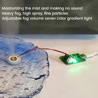 Module d'atomisation pour humidificateur avec interface micro USB DC5V, ventilateurs lumineux colorés, carte de commande