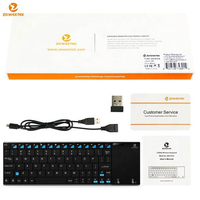 Clavier sans fil ultra-mince de haute qualité avec pavé tactile intégré de grande taille pour Android TV Box, smartphone et tablette