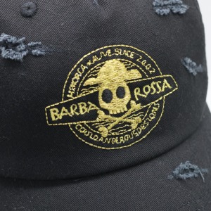 Özel işlemeli logo sıkıntılı spor beyzbol şapkası klasik vintage yıkama - Product Image 5