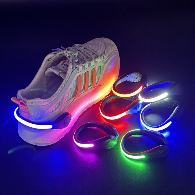 LED Outdoor Sports Shoes Clip Light for Night Running, Cycling, Flashing Cool Street Dance Prop Clip Light