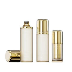 Emballage cosmétique 150ml 180ml en plastique ABS, flacon pompe sans air, forme cylindrique, finition mate, sérum pour le soin de <span class=keywords><strong>la</strong></span> peau, nettoyant <span class=keywords><strong>visage</strong></span> - Product Image 1
