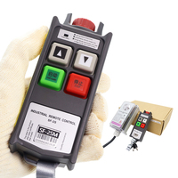 Télécommande radio industrielle IP66 simple à 2 boutons et vitesse unique avec verrouillage de sécurité pour grue de levage