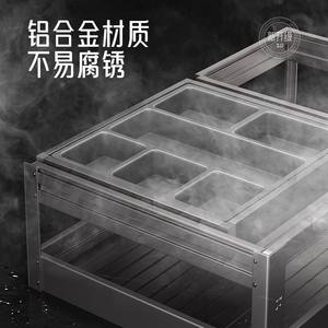 Cesta gabinete aleación de aluminio cocina cajón tipo cuenco cesta condimento interior cesta doble capa - Product Image 3