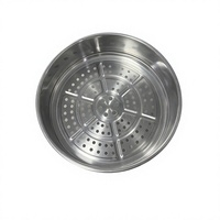 Panier vapeur sans poignée en acier inoxydable, 16cm-26cm, résistant aux hautes températures, écologique, capacité 1L, pour cuisine domestique