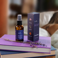 Huile essentielle de géranium romarin de marque privée vaporisateur d'oreiller de parfum de sommeil en vrac vaporisateur de brouillard d'oreiller de gaz de sommeil personnalisé