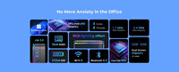 AK1 Plus Gaming Mini Pc InteI N5095/N5105/N95/N100/N150/N250 DDR4 8/16GB 256GB Win11 Wifi Pantalla dual Computadora de escritorio