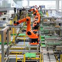 Palettiseur robotisé KUKA avec bras et pince pour le ciment, les aliments pour animaux, les sacs de 25 kg et 50 kg, les cartons et les boîtes – Machine de palettisation robotisée