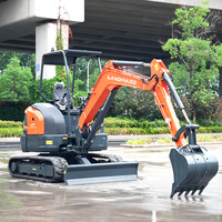 Mini-excavatrice XT35U 3,5 tonnes, pelle hydraulique polyvalente, moteur Kubota, excavatrice compacte pour travaux de terrassement agricole