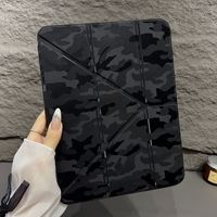 Camouflage rétro pour iPad Pro housse de protection plate MiniY pliant Air Anti-flexion 10/11 génération dur 13 pouces