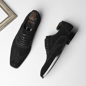 Men's Breathable And Fashionable Leather <b>Shoes</b> Business Formal Flat Casual <b>Shoes</b> Outdoor Height Increasing Large Sized <b>Shoes</b> Men - Product Image 6