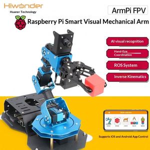 Bras robotique Raspberry Pi ArmPi-FPV avec reconnaissance visuelle AgI, programmation Python FPV, manipulateur robotique ROS - Product Image 2
