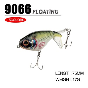 Esche Artificiali per <span class=keywords><strong>Pesca</strong></span> in Acqua Dolce e Salata, Wobbler per Immersioni, Crankbait, Swimbait per <span class=keywords><strong>Pesca</strong></span> di Bass e Trota, 75mm 17g - Product Image 2
