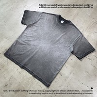 T-shirt rétro tendance de la nouvelle collection été, logo personnalisé, t-shirts en coton blancs 275g pour hommes