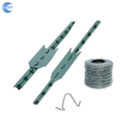 Poste de valla galvanizado verde marrón poste de valla de metal de precio competitivo de 6,5 pies/7 pies/8 pies/10 pies
